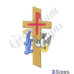 Baptism Cross - Machine Embroidery Design