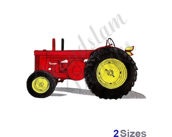 Klassisk traktor - Maskinbroderidesign