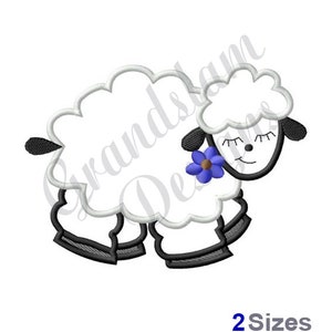 Applique Sheep - Machine Embroidery Design