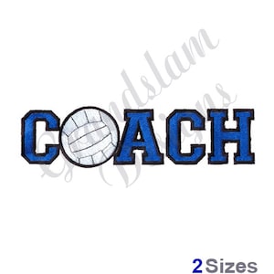 Volleyball Coach  Machine Embroidery Design, Embroidery Designs, Machine Embroidery, Embroidery Patterns, Embroidery Files, Instant Download