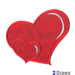 Applique Hearts - Machine Embroidery Design, Embroidery Designs, Machine Embroidery, Embroidery Patterns, Embroidery Files, Instant Download