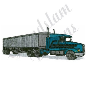Semi Truck - Machine Embroidery Design
