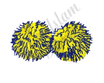 Pom Poms - Machine Embroidery Design