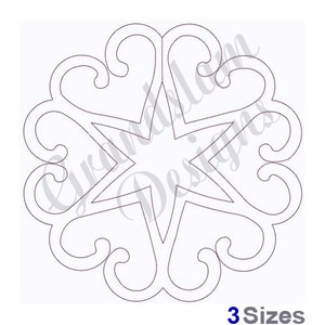 Herz Stern Quilt Block - Stickdatei, Stickdatei, Stickdatei, Stickdatei, Sofort Download