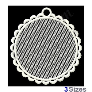 Fsl Blank Circle Ornament - Machine Embroidery Design