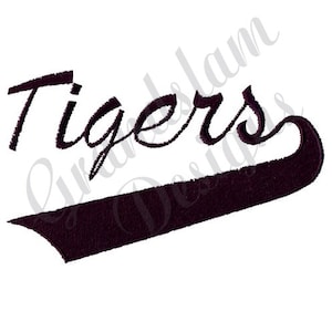 Tigers Banner - Machine Embroidery Design, Embroidery Designs, Machine Embroidery, Embroidery Patterns, Embroidery Files, Instant Download