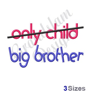 Big Brother - Machine Embroidery Design, Embroidery Designs, Machine Embroidery, Embroidery Patterns, Embroidery Files, Instant Download
