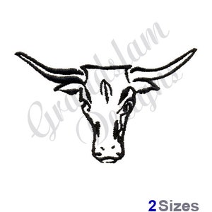 Longhorns Bull - Machine Embroidery Design