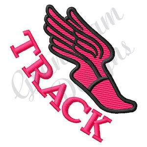 Track and Field  - Machine Embroidery Design