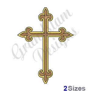 Ornamental Cross - Machine Embroidery Design