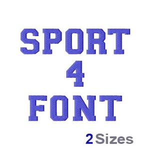 Sport Embroidery Font Set- Athletic Machine Embroidery Alphabet Font