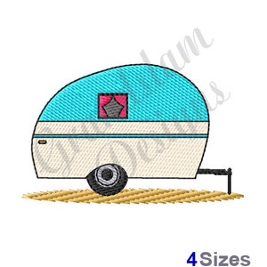 Travel Trailer- Machine Embroidery Design, Embroidery Designs, Machine Embroidery, Embroidery Patterns, Embroidery Files, Instant Download