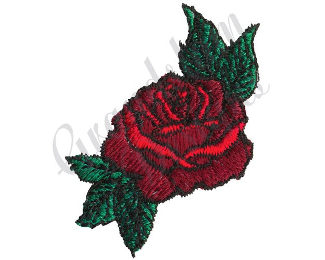 Rose sketch redwork machine embroidery design - Machine Embroidery Geek