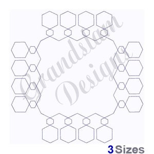 Geometric Block Quilt Block - Machine Embroidery Design, Embroidery Designs, Embroidery Patterns, Embroidery Files, Instant Download