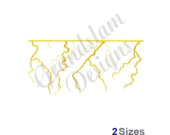 Lightning Pocket Topper - Machine Embroidery Design
