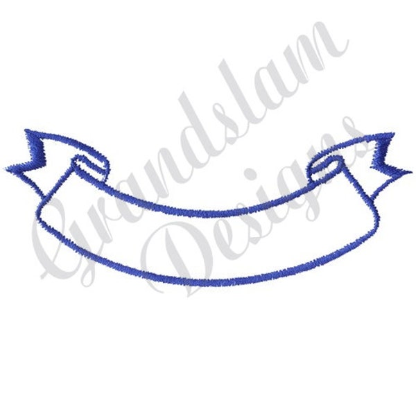 Banner Outline - Machine Embroidery Design