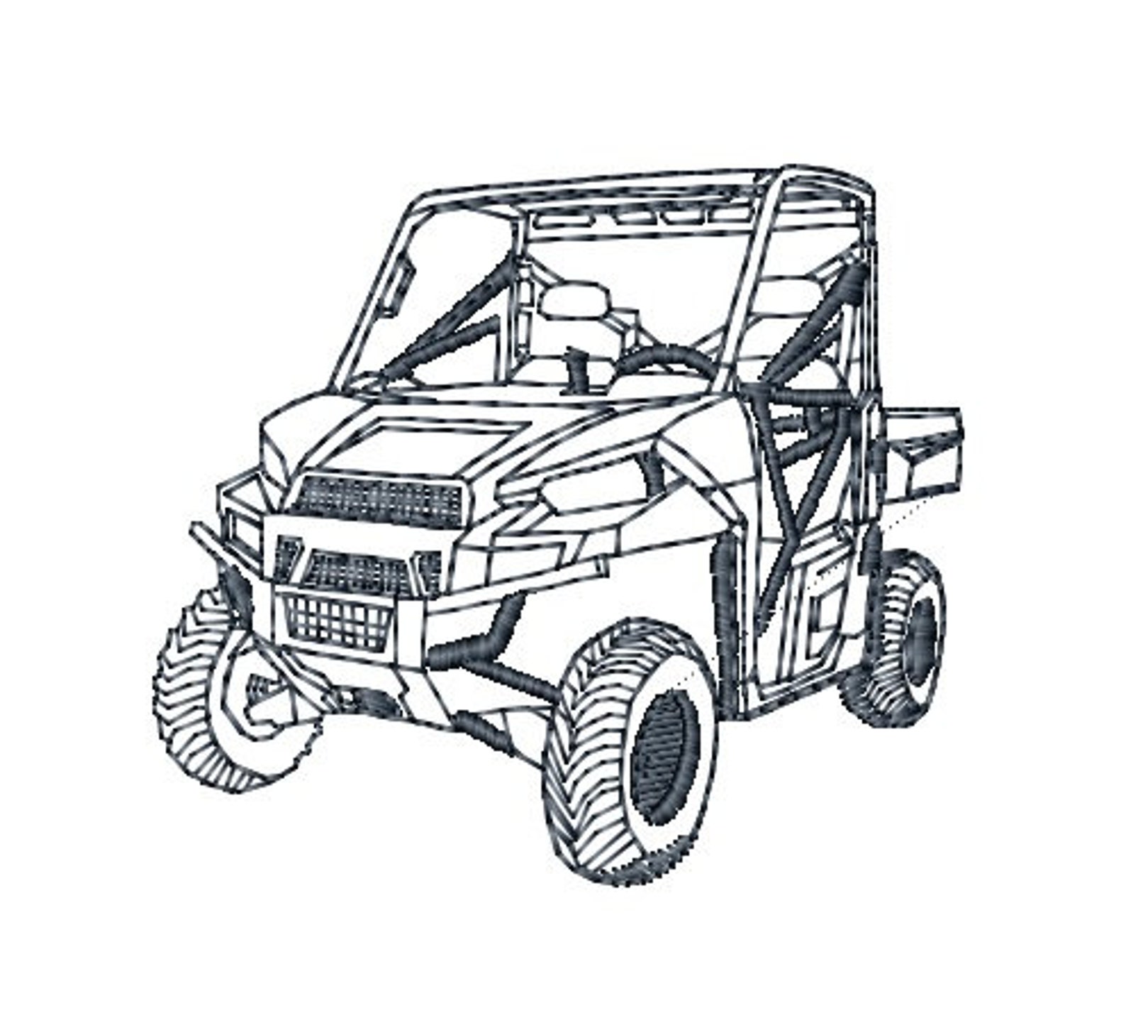 Razor UTV Machine Embroidery Design Embroidery Designs Etsy