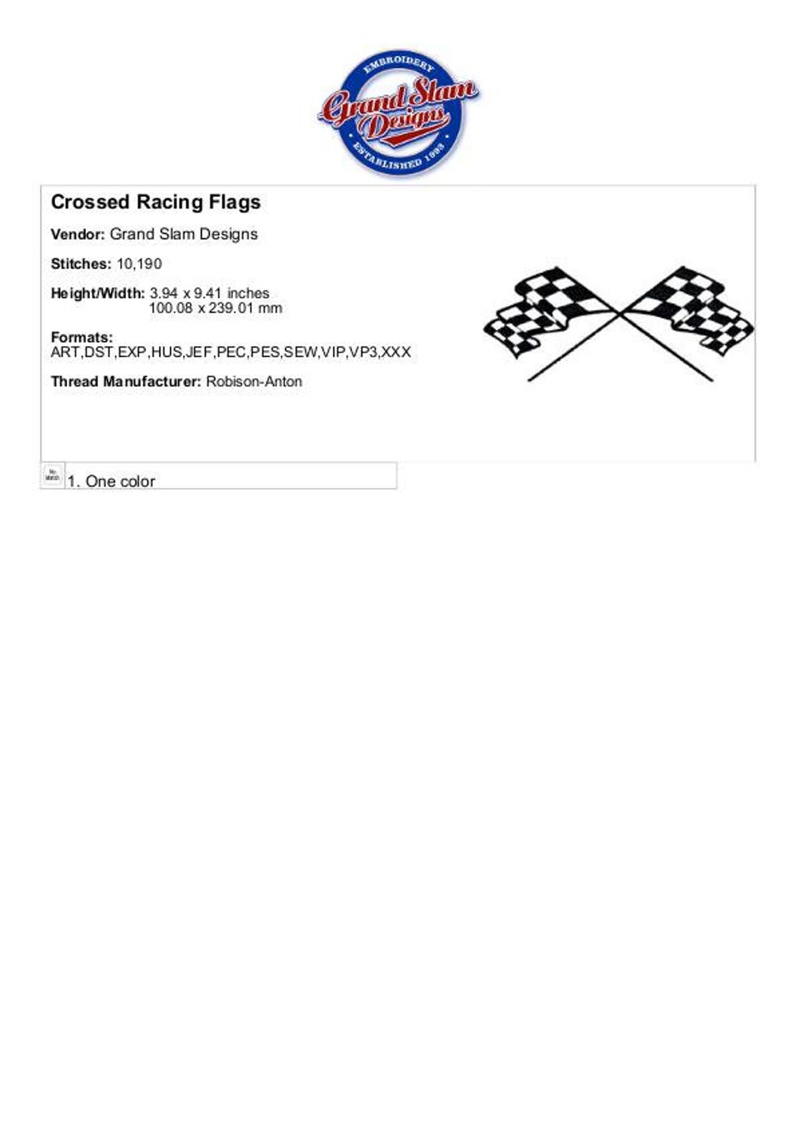 Crossed Racing Flags Machine Embroidery Design - Etsy