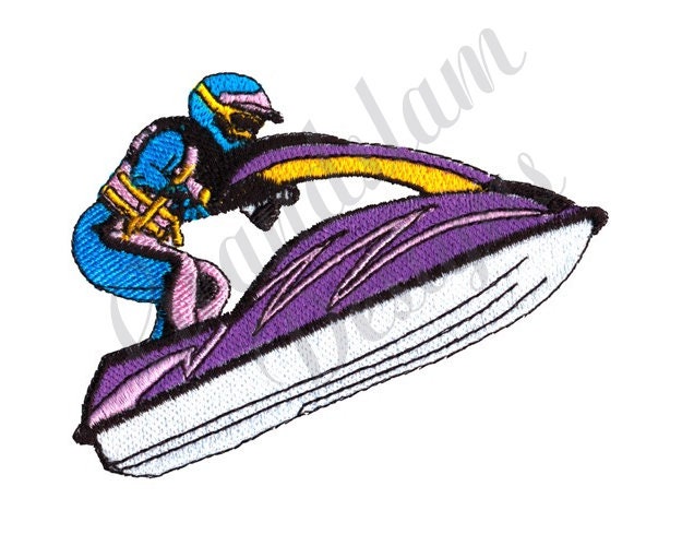Jet Ski Machine Embroidery Design Etsy