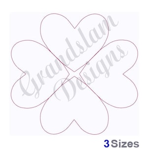 Outline Of Hearts Quilt Block  - Machine Embroidery Design, Embroidery Designs, Embroidery Patterns, Embroidery Files, Instant Download