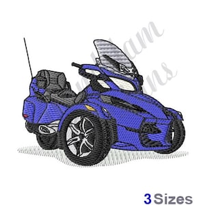 Spyder Touring Motorcycle Machine Embroidery Design, Embroidery Designs, Embroidery, Embroidery Patterns, Embroidery Files, Instant Download