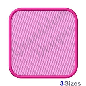 Rounded Rectangle - Machine Embroidery Design