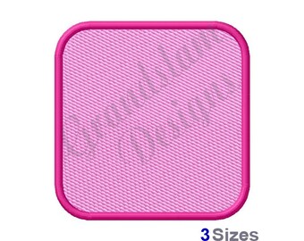 Rounded Rectangle - Machine Embroidery Design