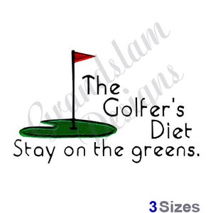 Golf Green - Machine Embroidery Design