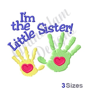 Little Sister Hands - Machine Embroidery Design, Embroidery Designs, Embroidery, Embroidery Patterns, Embroidery Files, Instant Download