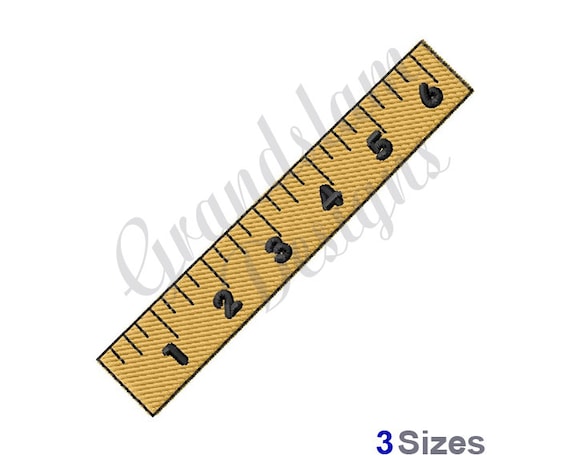 Ruler Machine Embroidery Design - Etsy