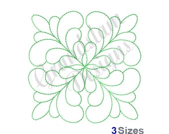 Quilt Block Bean Stitch Machine Embroidery Design, Embroidery Designs, Embroidery, Embroidery Patterns, Embroidery Files, Instant Download