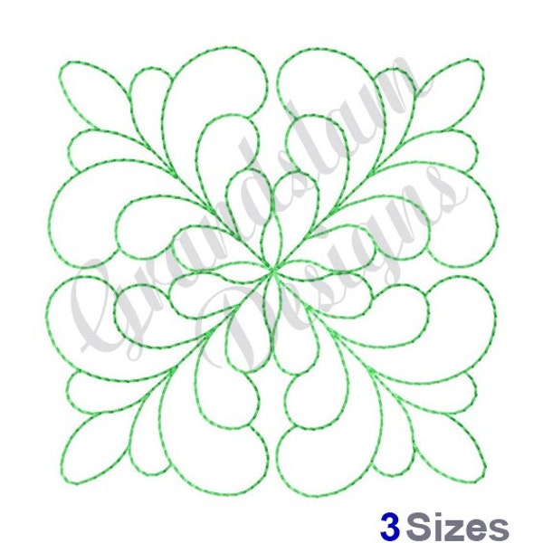 Quilt Block Bean Stitch Machine Embroidery Design, Embroidery Designs, Embroidery, Embroidery Patterns, Embroidery Files, Instant Download