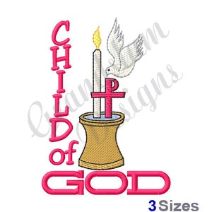 Child Of God - Machine Embroidery Design