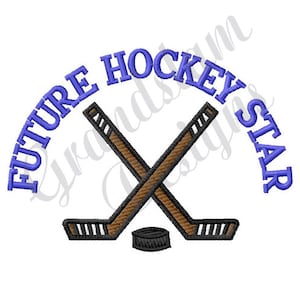 Future Hockey Star - Machine Embroidery Design