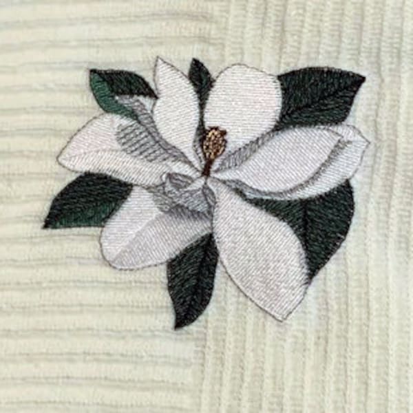 Magnolia Flower - Machine Embroidery Design