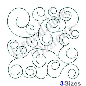 Quilting Swirls - Machine Embroidery Design, Embroidery Designs, Machine Embroidery, Embroidery Patterns, Embroidery Files, Instant Download