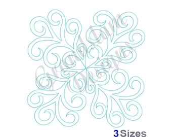 Swirls Quilt Block - Machine Embroidery Design, Embroidery Designs, Embroidery, Embroidery Patterns, Embroidery Files, Instant Download