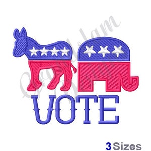 Vote - Machine Embroidery Design, Embroidery Designs, Machine Embroidery, Embroidery Patterns, Embroidery Files, Instant Download