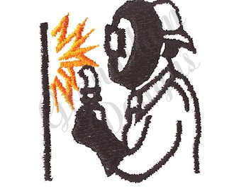 Welder Outline - Machine Embroidery Design