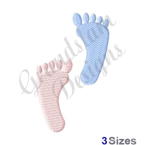 Baby Footprints - Machine Embroidery Design