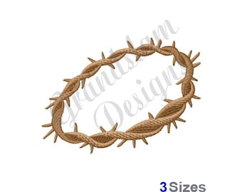 Crown Of Thorns - Machine Embroidery Design