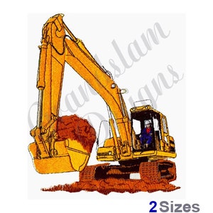 Excavator - Machine Embroidery Design, Embroidery Designs, Machine Embroidery, Embroidery Patterns, Embroidery Files, Instant Download