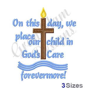 Baptism Cross - Machine Embroidery Design, Embroidery Designs, Machine Embroidery, Embroidery Patterns, Embroidery Files, Instant Download