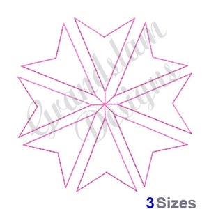 Snowflake Quilt Block - Machine Embroidery Design, Embroidery Designs, Embroidery, Embroidery Patterns, Embroidery Files, Instant Download