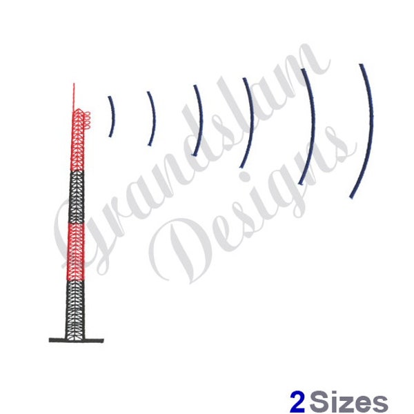 Radio Tower - Machine Embroidery Design