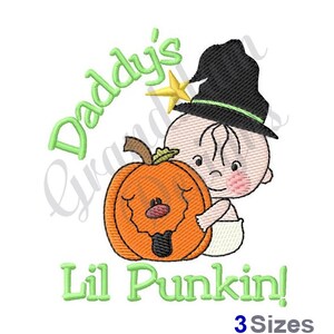 Daddys Lil Pumpkin! - Machine Embroidery Design