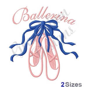 Ballerina Slippers - Machine Embroidery Design