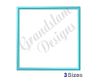 Square (Outline) - Machine Embroidery Design