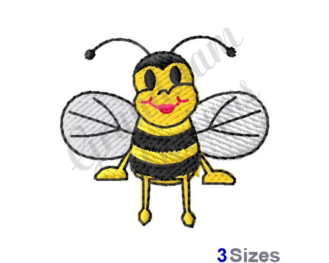 Bumble Bee - Machine Embroidery Design - Etsy
