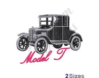 Model T Car - Machine Embroidery Design